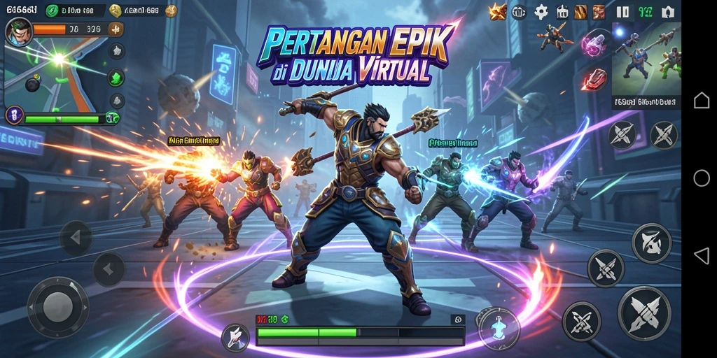 Tampilan gameplay Fighting di 666I yang mendebarkan.