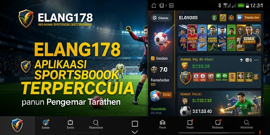 Tampilan gameplay Sportsbook yang interaktif dan menarik di ELANG178.