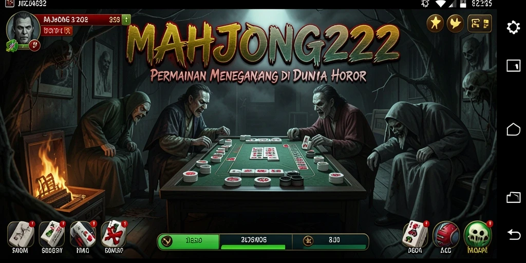 Gameplay menegangkan di MAHJONG222 yang penuh horor.