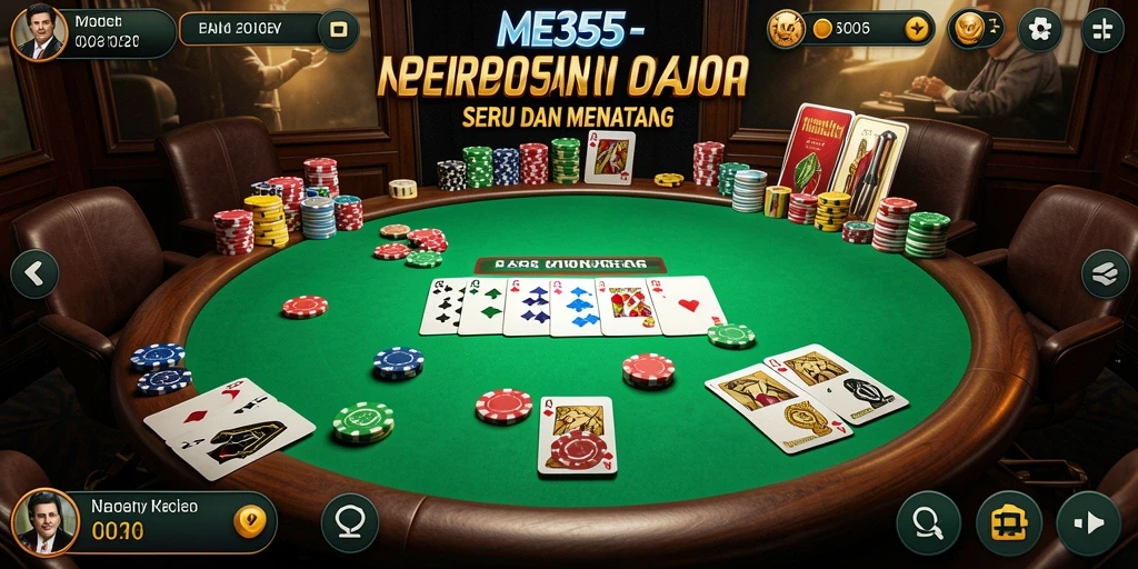Tampilan menarik dari gameplay Poker yang memikat.