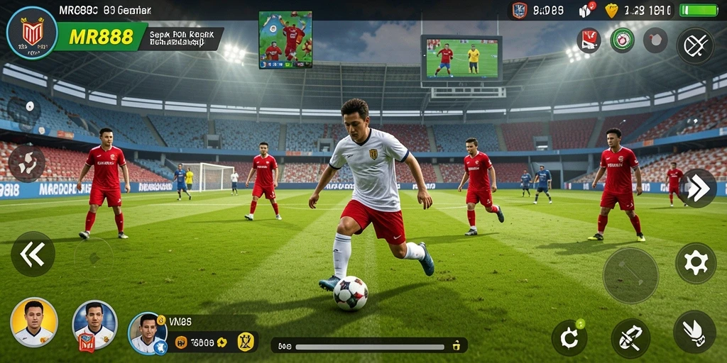 Tampilan gameplay seru dalam game MR888.